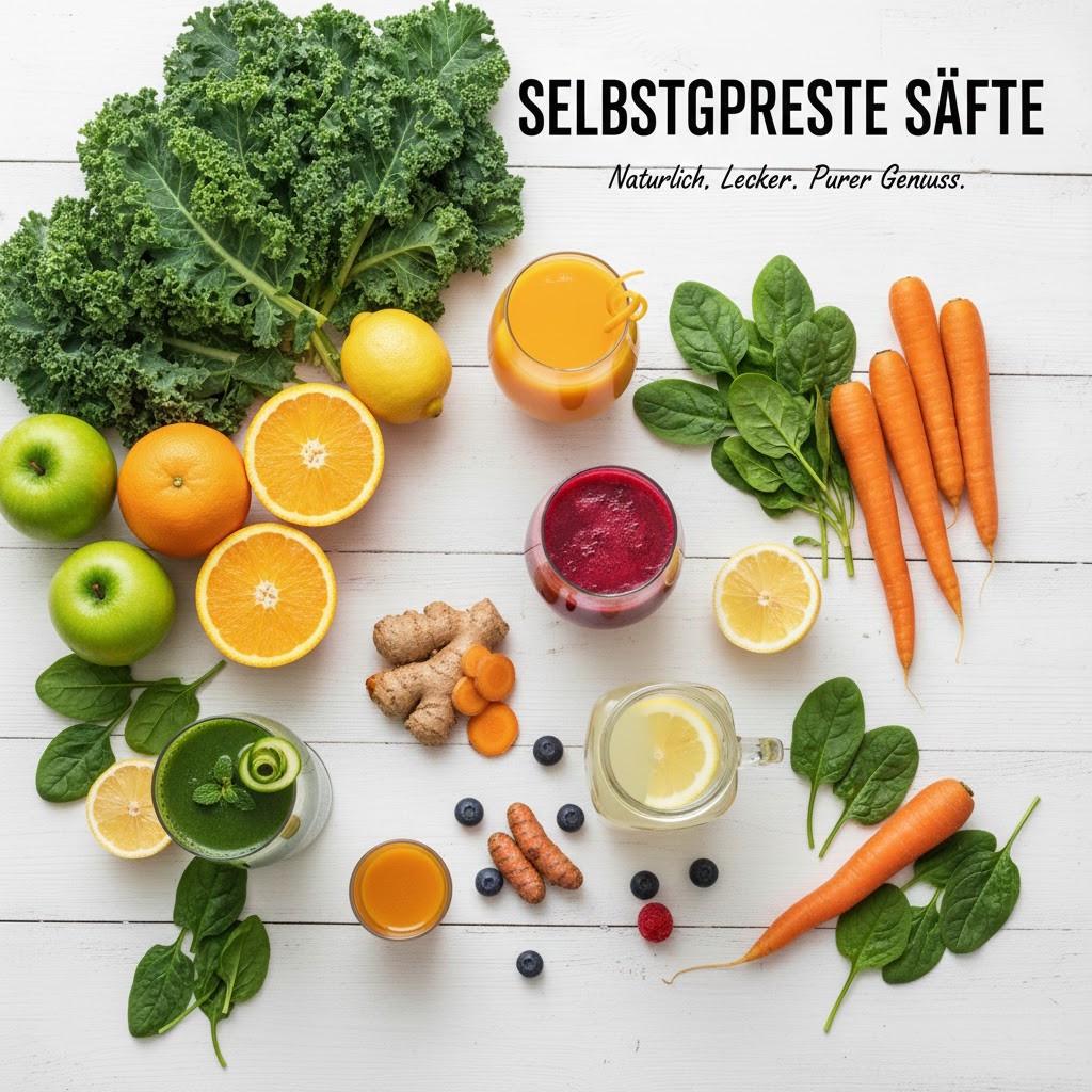 Selbstgepresste Säfte für die Saftkur